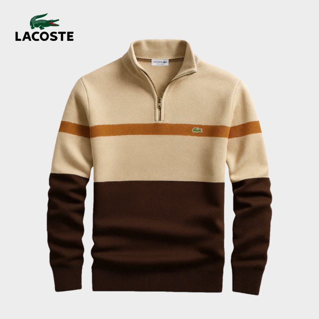 Heritage Stripe Zip Knit Sweater