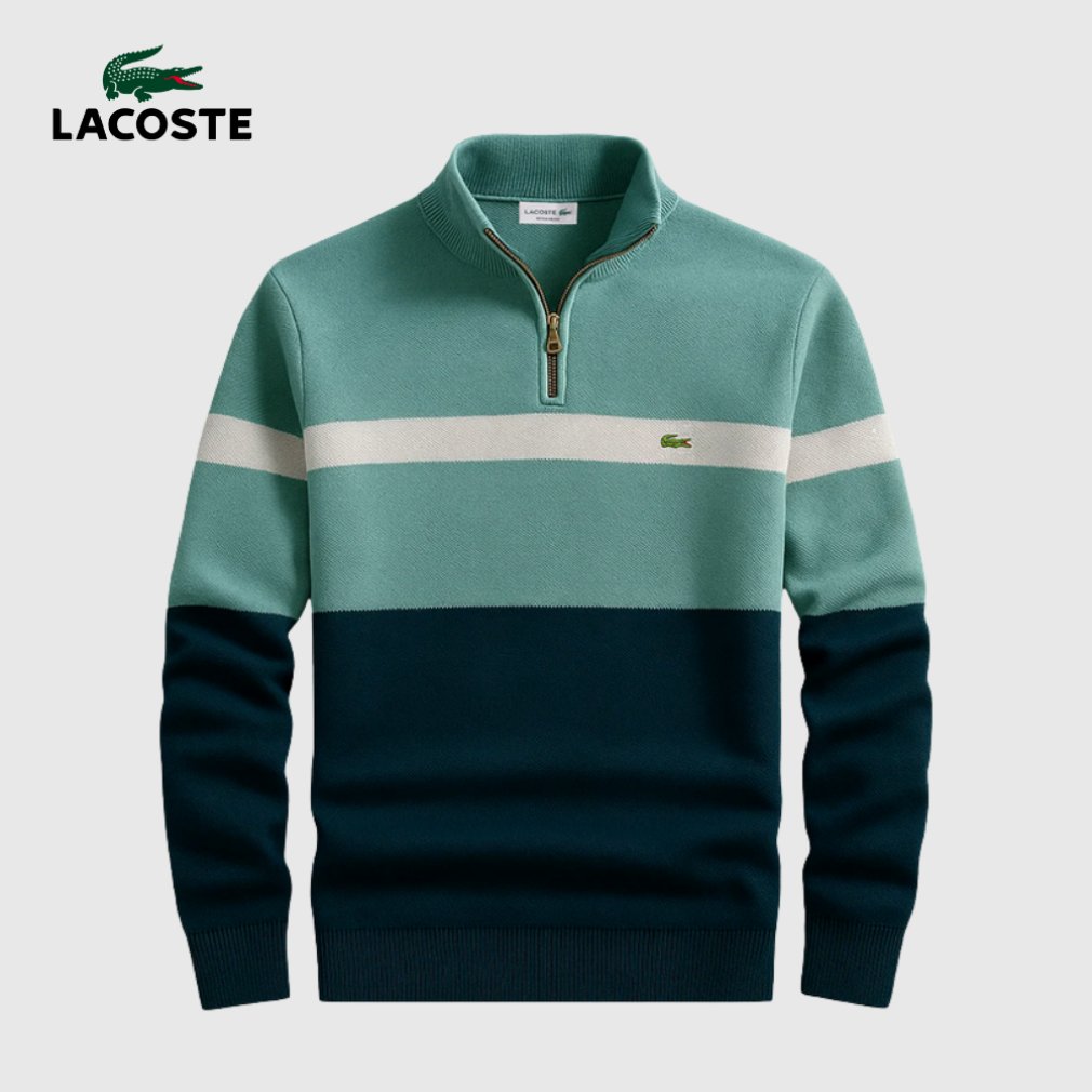 Heritage Stripe Zip Knit Sweater