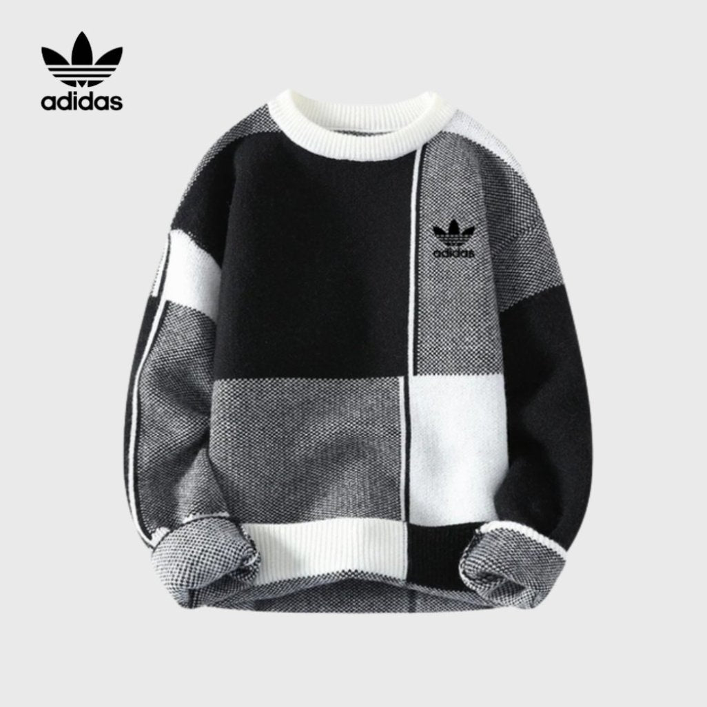 Retro Vintage Block Knit Sweater