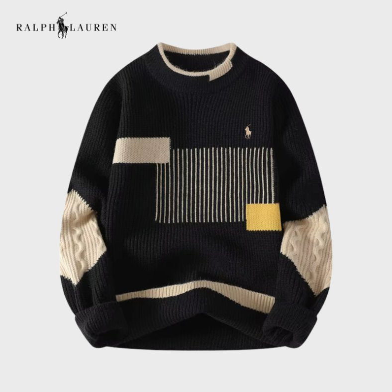 Color-Block Two-Tone Sweater
