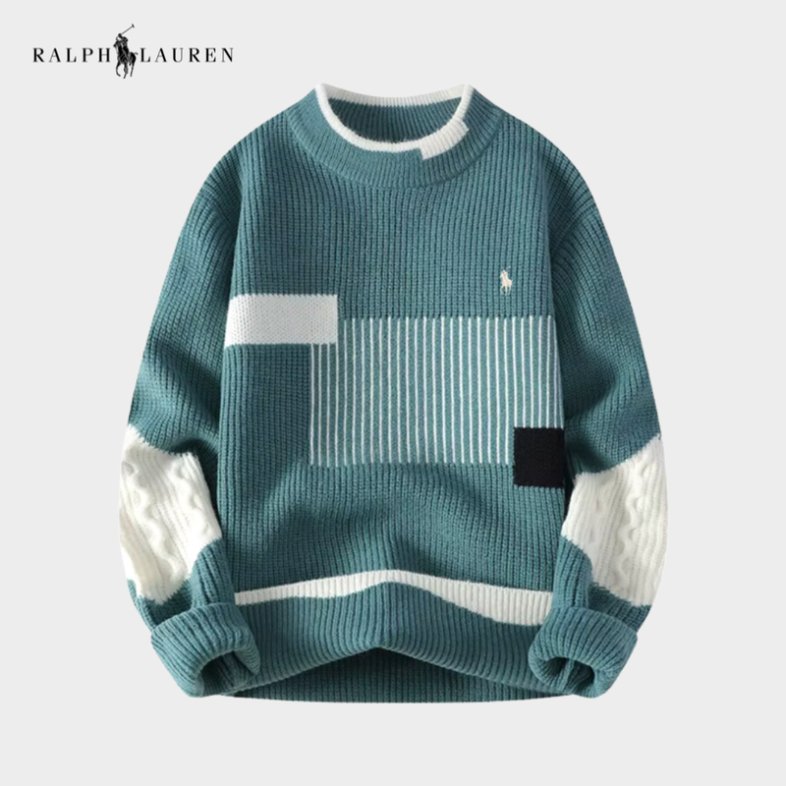 Color-Block Two-Tone Sweater