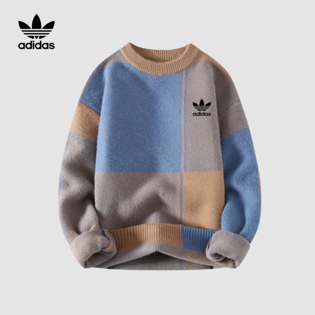 Retro Vintage Block Knit Sweater