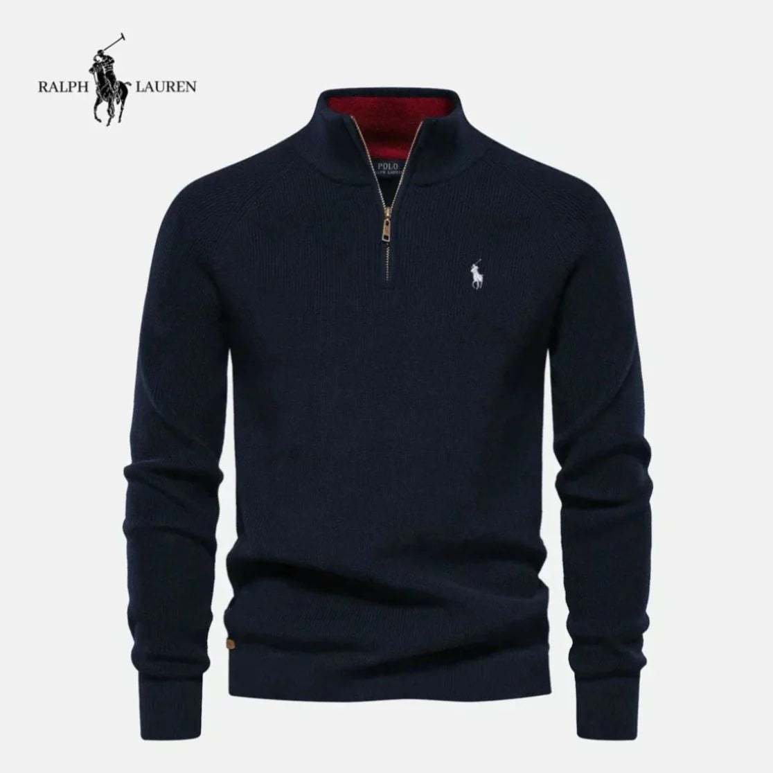 Half Quarter-Zip Knit Sweater