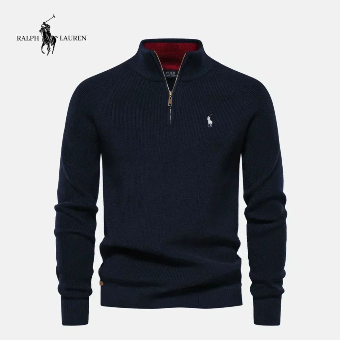 Half Quarter-Zip Knit Sweater